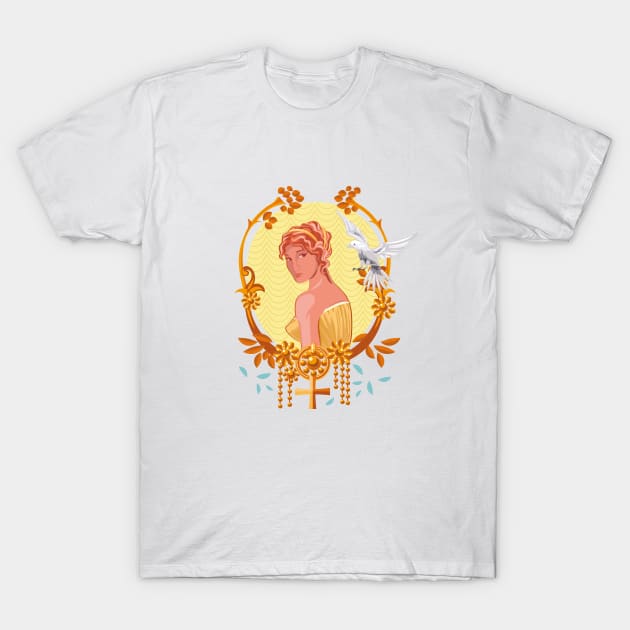 Aphrodite goddess T-Shirt by The Retro Black Store